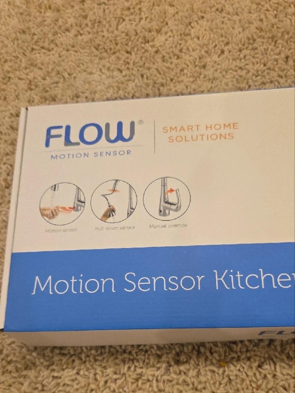 bioBidet Flow Motion Sensor Kitchen Faucet - Brushed Nickel NEW